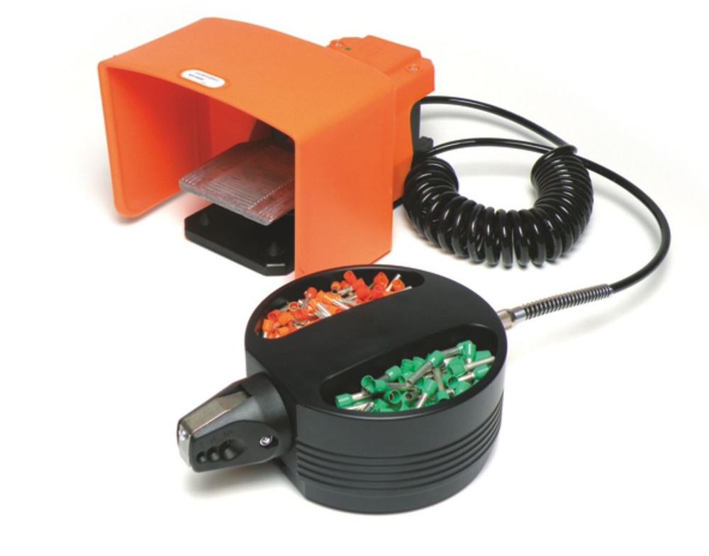 Utensile pneumatico da banco per crimpatura tubetti 0,25-2,5 mm²