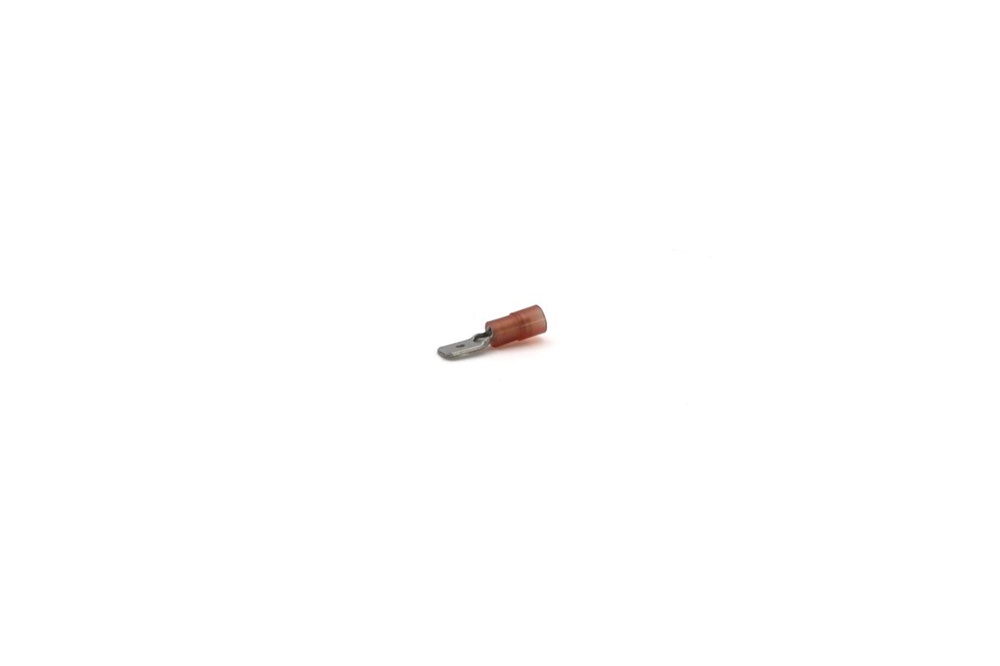 Innesto maschio rinforzato rosso 6,35x0,8 connettore elettrico industriale