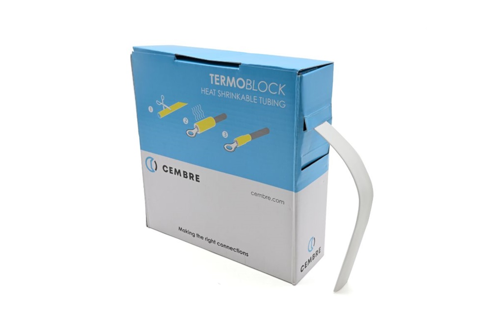 Guaine termorestringenti TBS 12,7 mm bianco 10 m automazione industriale