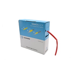 MINIBOX guaina termorestringente 6,4mm rosso automazione industriale