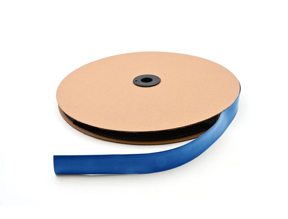 Bobina guaina termorestringente 50m Ø25,4mm blu isolamento elettrico industriale