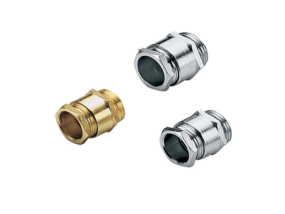 Pressacavo ottone nichelato IP54 filettatura M50 per installazioni elettriche