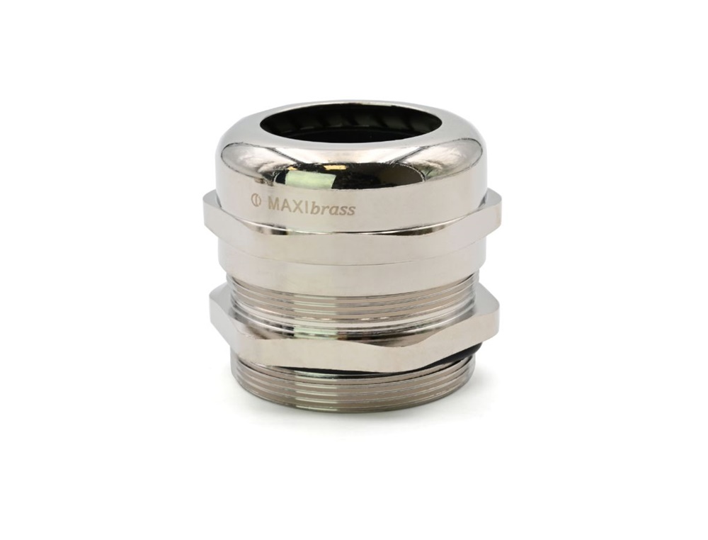 Pressacavo ottone nichelato IP68 M63 per installazioni elettriche