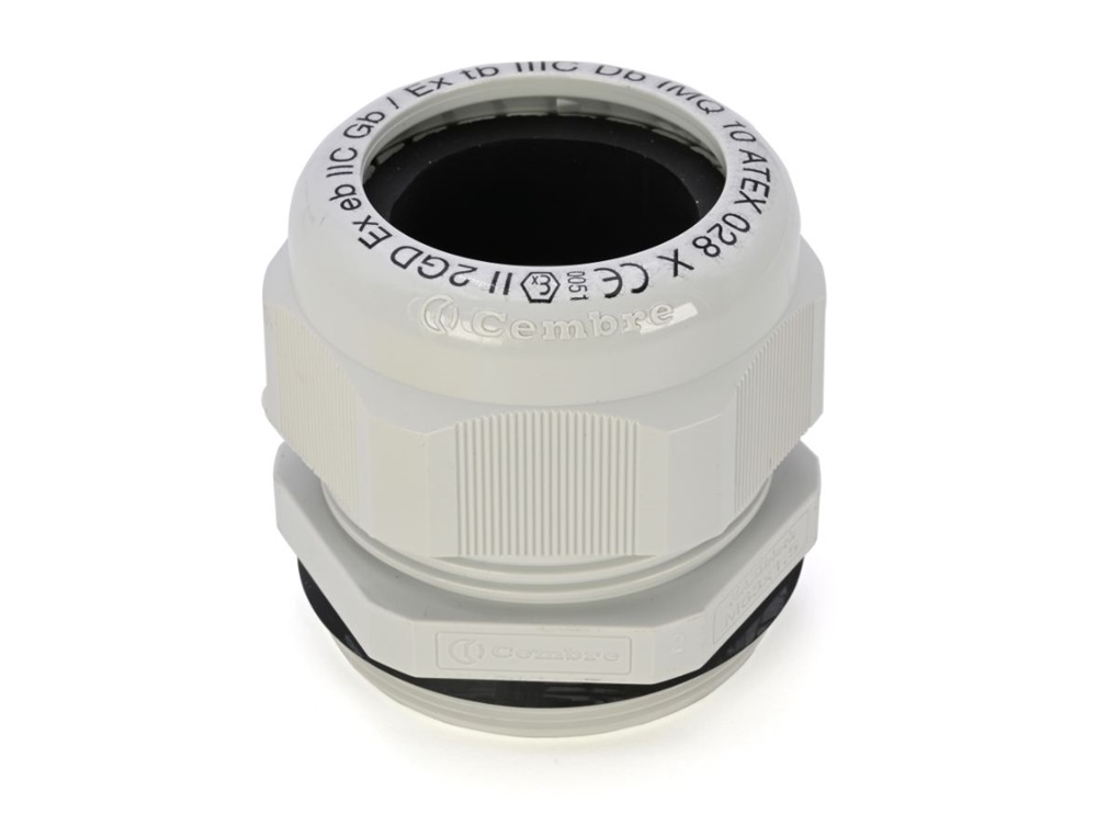 Pressacavo ATEX PA6.6 IP65 M63x1,5 per installazioni elettriche industriali