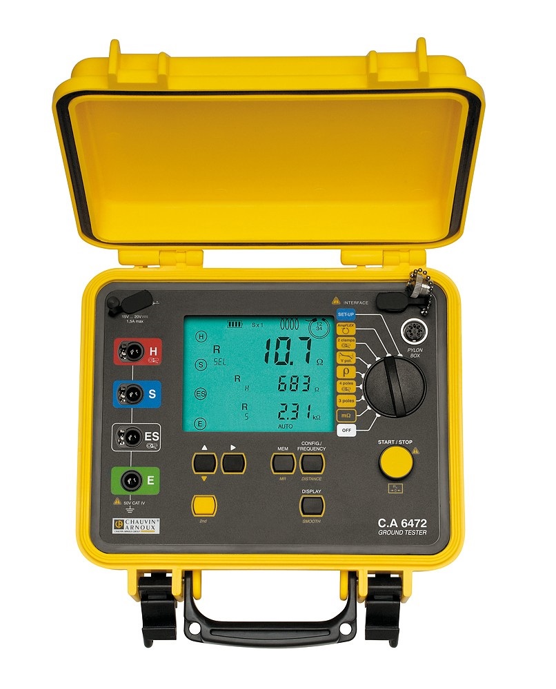 CA 6472 MISURATORE DI TERRA5KHZ MEM + RS232 + 2 x C182