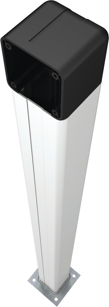 Colonnina alluminio anodizzato naturale altezza 1 m uso versatile