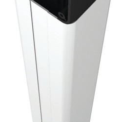 Colonnina alluminio anodizzato naturale altezza 1 m uso versatile