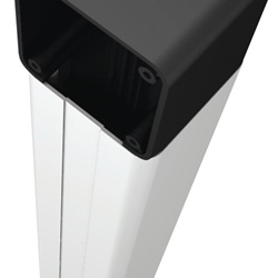 Colonnina alluminio anodizzato naturale altezza 500 mm uso versatile