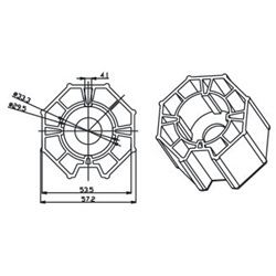OTTAGONALE 59X0,7 SHUTTER