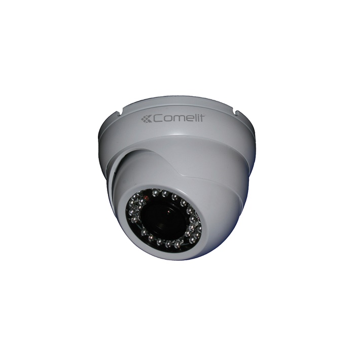 Telecamera AHD minidome a colori Full HD 1080p, ottica fissa 3.6mm, IR 20m, contenitore waterproof IP66