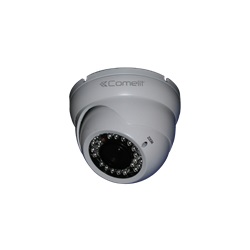 Telecamera AHD minidome a colori Full HD 1080p, varifocale 2.8-12mm, IR 30m, contenitore waterproof IP66