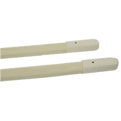 Coppia barriere infrarossi 4 raggi doppi, altezza 1.5m, portata 5m int/est, 12VDC, IP54, bianche