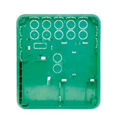 Serie Vedo - Contenitore da incasso plastica antifiamma per centrali Vedo, colore bianco, può alloggiare batteria 7Ah, 335x295x70mm