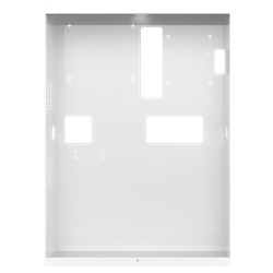 Serie Vedo - Contenitore metallico da parete per centrali Vedo, può alloggiare batteria 7/15Ah, tamper, EN50131 grado 2