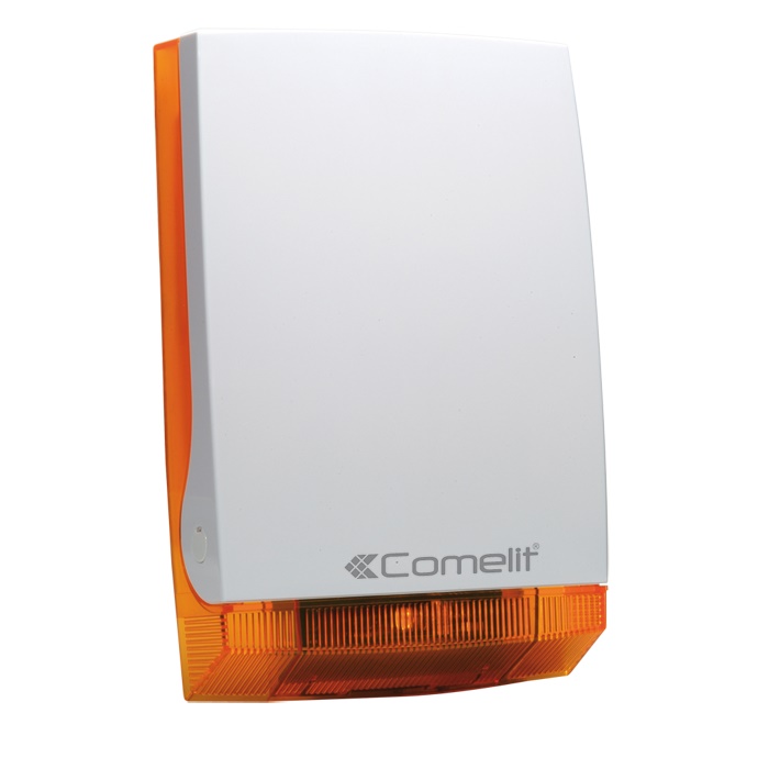 Sirena wireless da esterno bidirezionale, batteria 3.6V 13Ah inclusa, IP43, 205x310x75mm