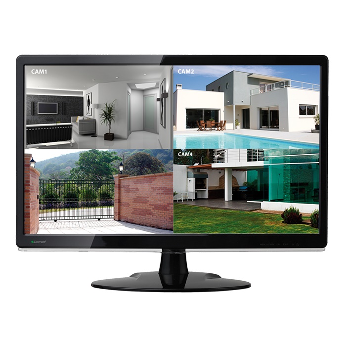 Monitor LED 18.5 HD 16:9, ingressi VGA, audio, cavo conversione DVI-VGA incluso