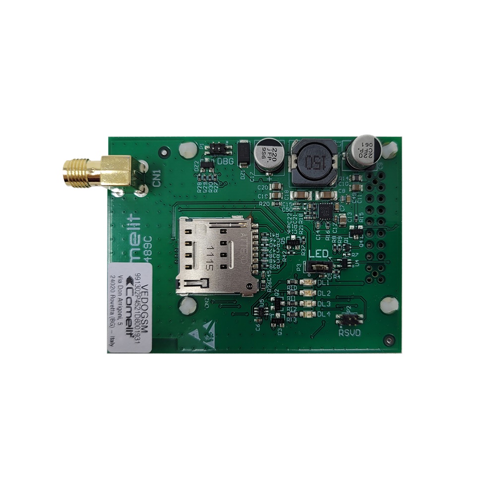 Serie Vedo - Scheda comunicatore GSM plug-in, chiamate/SMS/email, connessione Cloud, EN50131 grado 2