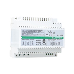 Alimentatore kit video SB2, 110-240VAC/33VDC, protezioni integrate, 6 moduli DIN