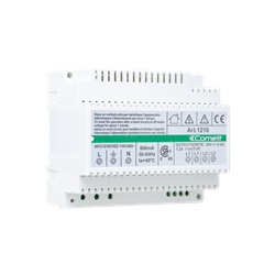 Alimentatore SB2, ingresso 110-240VAC, uscite L1-L2, terminazione 1216, 6 moduli DIN