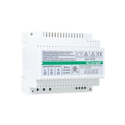 Alimentatore SB2, ingresso 110-240VAC, uscite L1-L2, terminazione 1216, 6 moduli DIN