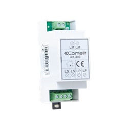 Serie Quadra - Scambio digitale audio/video, sistema Simplebus 2, max 2 ingressi, alimentazione da bus, montaggio DIN 2 moduli