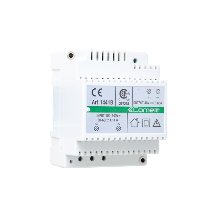 Alimentatore 110-240VAC/48VDC 30W, sistema ViP, montaggio DIN 4 moduli