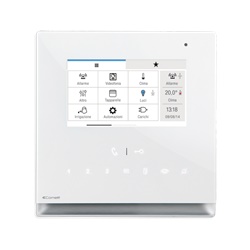 Serie Icona Manager - Supervisore 4.3 touch bianco, sistema ViP, RFID, videosegreteria, micro SD, 6W max