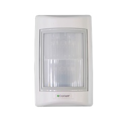 Sensore doppio PIR effetto tenda da esterno, portata 22.5m apertura 2.2m, tecnologia ASIC, IP65