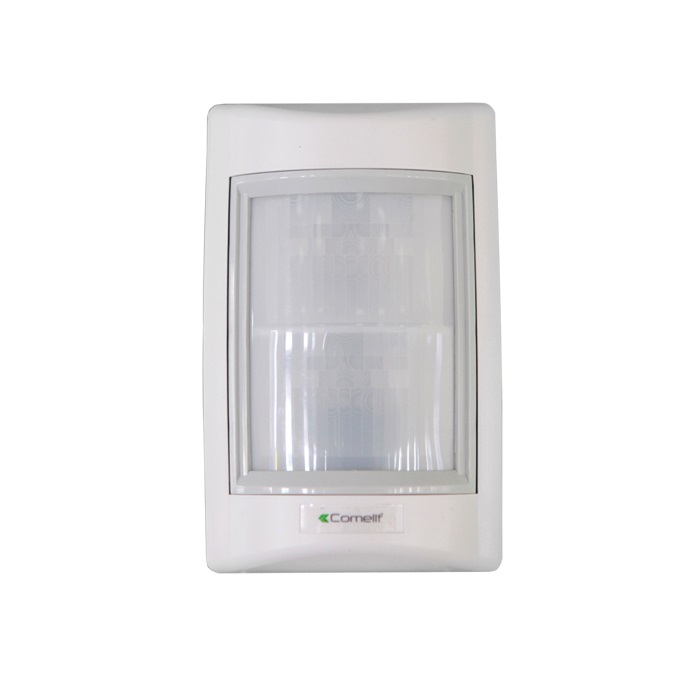 Sensore doppio PIR lunga portata da esterno, portata 30.5m apertura 5m, tecnologia ASIC, IP65