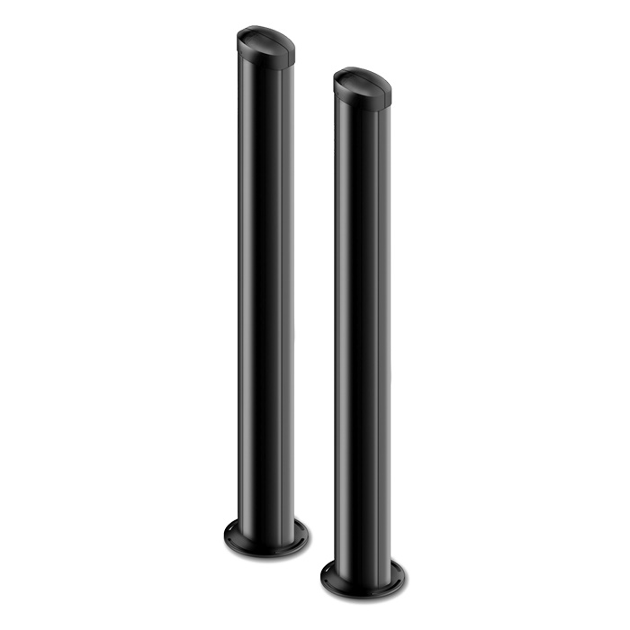 Coppia barriere microonde 24GHz, altezza 1m, portata 250m, 220VAC con batteria 7Ah, IP54
