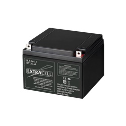 Batteria al piombo 12V 26Ah, tecnologia AGM, valvola sicurezza unidirezionale