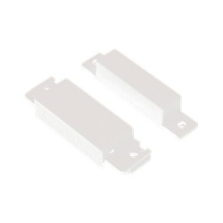 Contatto magnetico da superficie plastica bianca con morsetti, 33x63x12mm