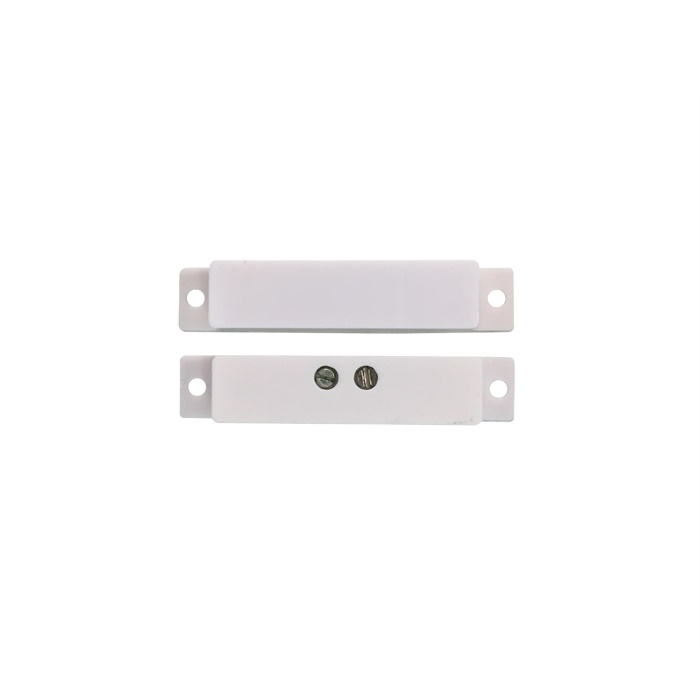 Contatto magnetico da superficie plastica bianca piccolo, morsetti, 20x50x9mm