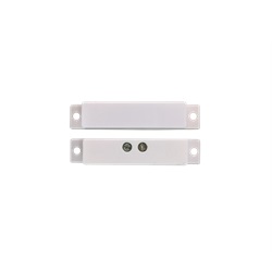 Contatto magnetico da superficie plastica bianca piccolo, morsetti, 20x50x9mm