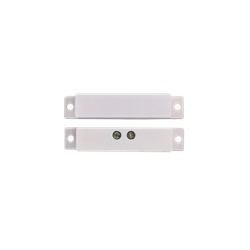 Contatto magnetico da superficie plastica bianca piccolo, morsetti, 20x50x9mm