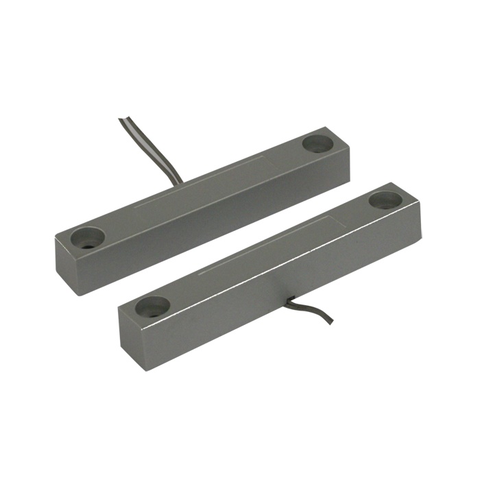 Contatto magnetico di potenza da superficie alluminio pressofuso grande, con cavo, 104x30x16mm