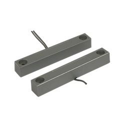Contatto magnetico di potenza da superficie alluminio pressofuso grande, con cavo, 104x30x16mm
