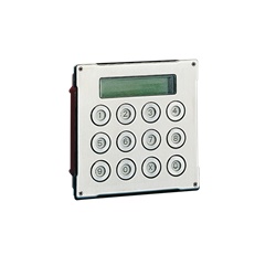 Serie Vandalcom - Modulo chiamata digitale, acciaio inox 316 2,5mm, tastiera 12 pulsanti, display 16 caratteri, 1000 codici