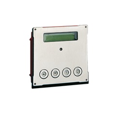 Serie Vandalcom - Modulo rubrica digitale, acciaio inox 316 2,5mm, 4 pulsanti, display 32 caratteri, 1000 nomi