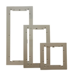 Serie Ultra - Cornice filo muro alluminio anodizzato 1 modulo, 149x149x3mm