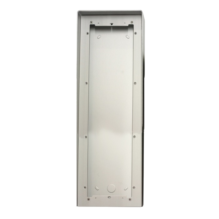 Serie Ikall - Custodia antipioggia alluminio anodizzato 4 moduli verticali, 154x422x85mm