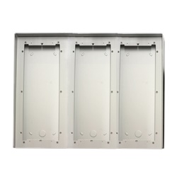 Serie Ikall - Custodia antipioggia alluminio anodizzato 9 moduli, 408x332x85mm