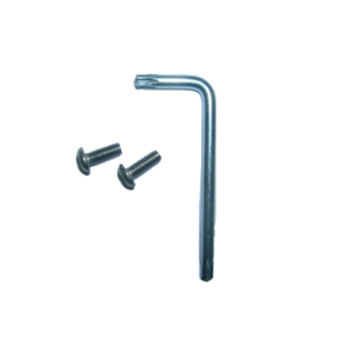 Serie Ikall - Kit 2 viti antimanomissione per cornice pulsantiera, chiave inclusa