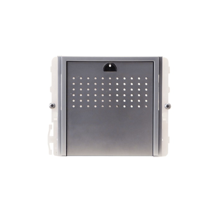 Serie Ikall Metal - Modulo 0 pulsanti per unità audio, finitura acciaio inox