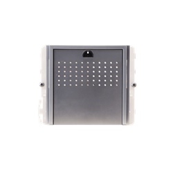 Serie Ikall Metal - Modulo 0 pulsanti per unità audio, finitura acciaio inox