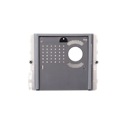 Serie Ikall Metal - Modulo 0 pulsanti predisposto per unità audio/video, finitura acciaio inox