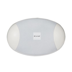 Diffusore ovale parete/soffitto 6W, fusibile termico, morsettiera ceramica, EN54-24