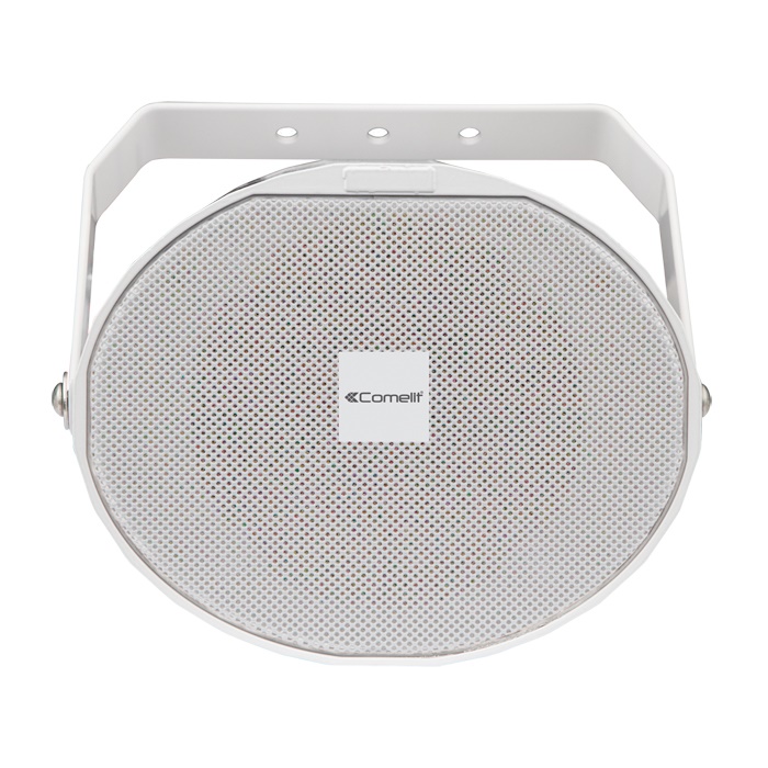 Proiettore monodirezionale antivandalo 20W, alluminio, griglia acciaio, EN54-24