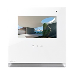 Monitor Icona Bianco Touchscreen 4.3 Vivavoce Full Duplex per Kit VIP