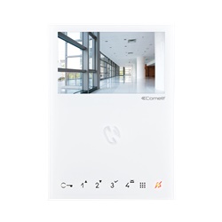 Serie Mini - Monitor 4.3/16:9 vivavoce a colori, sistema ViP, 7 pulsanti soft touch, boucle magnetique, PoE